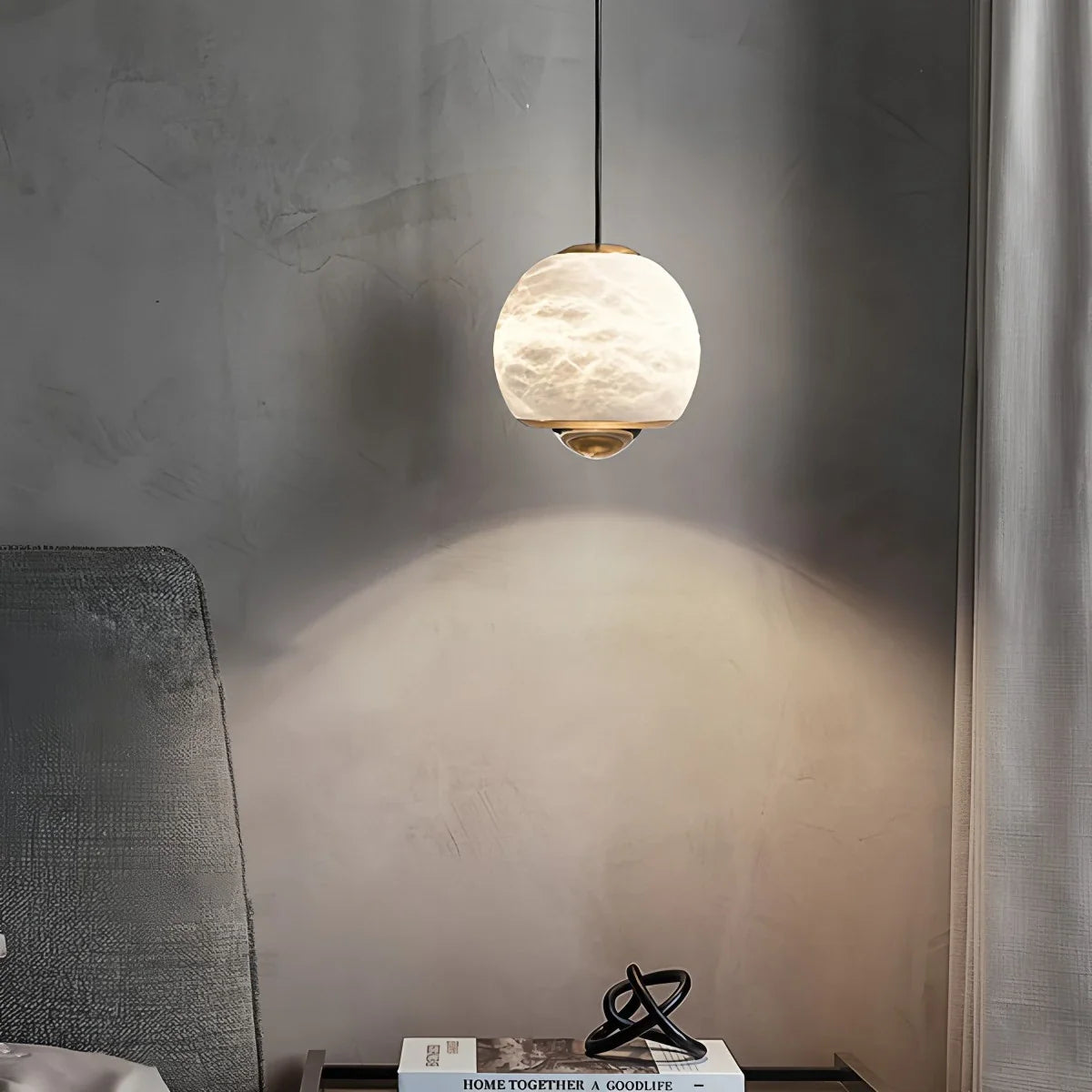Feyran Modern Adjustable Spanish Alabaster Pendant Light