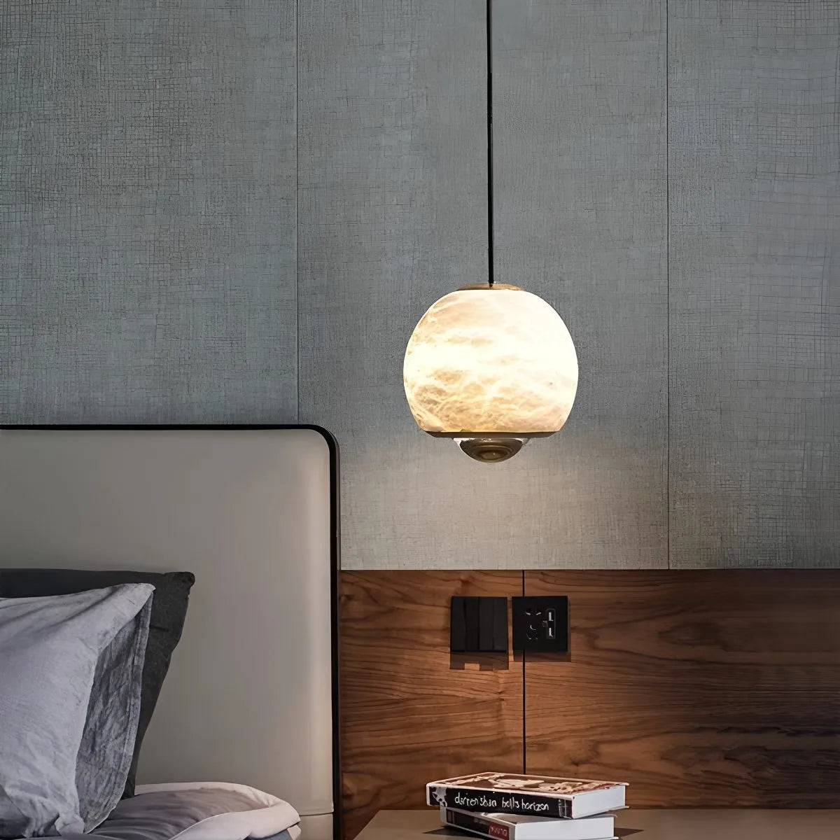 Feyran Modern Adjustable Spanish Alabaster Pendant Light
