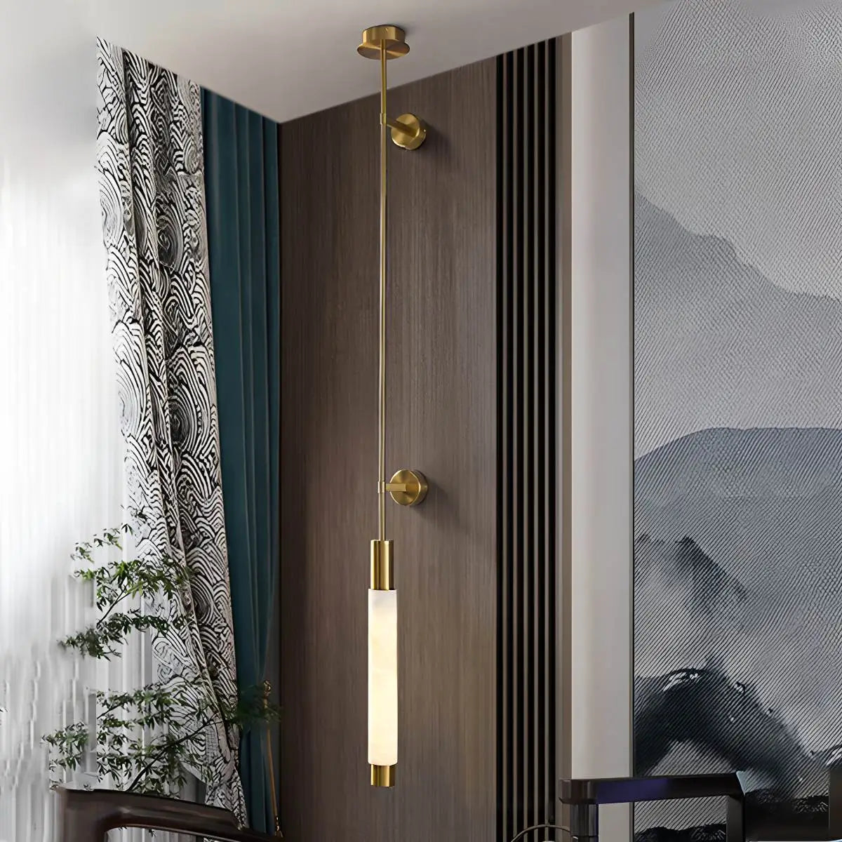 Feyran Modern Spanish Alabaster Long Strip Wall Lamp