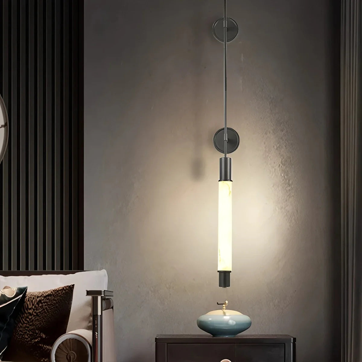 Feyran Modern Spanish Alabaster Long Strip Wall Lamp