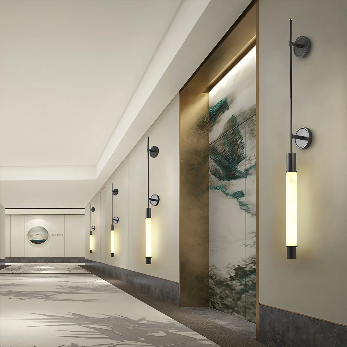 Feyran Modern Spanish Alabaster Long Strip Wall Lamp