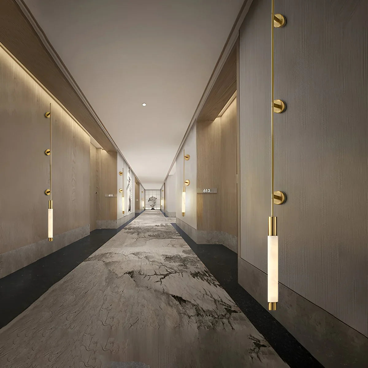 Feyran Modern Spanish Alabaster Long Strip Wall Lamp