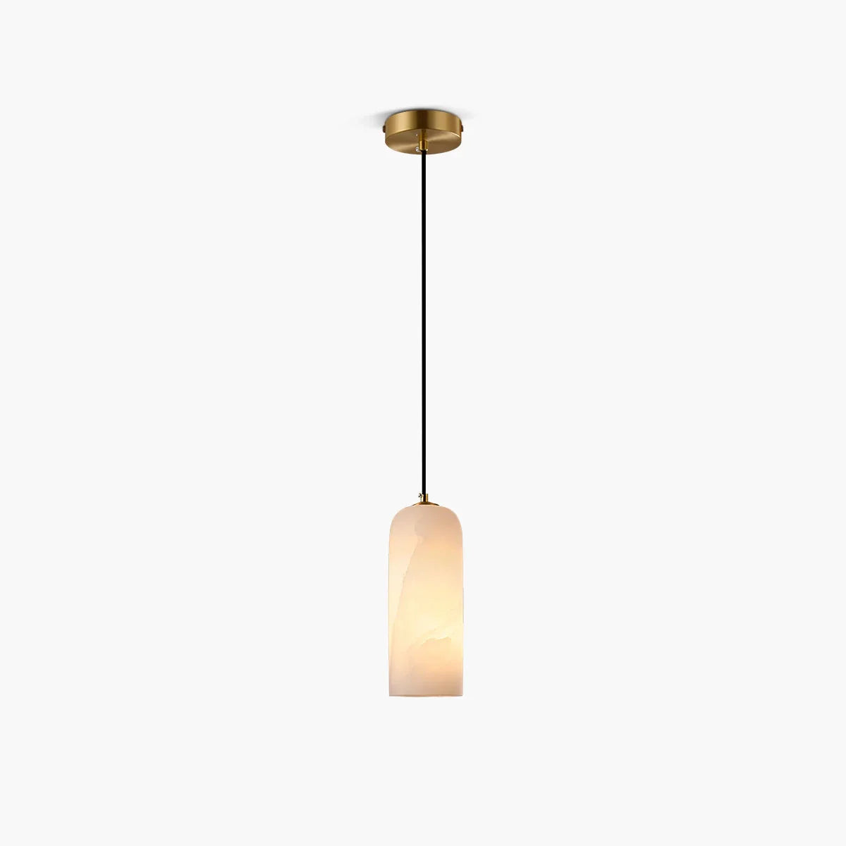 Feyran Modern All Copper Spanish Alabaster Pendant Light
