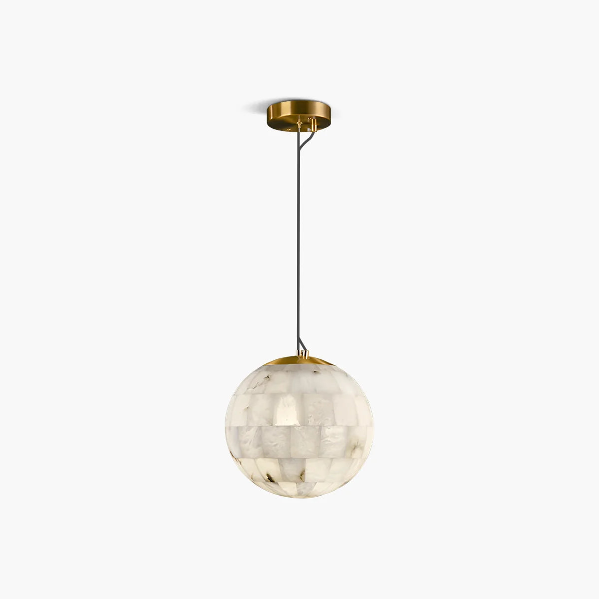 Feyran Modern Creative Spliced Ball Spanish Alabaster Pendant Light