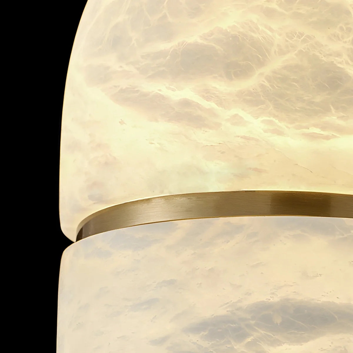 Feyran Modern Luxury Oval Spanish Alabaster Pendant Light