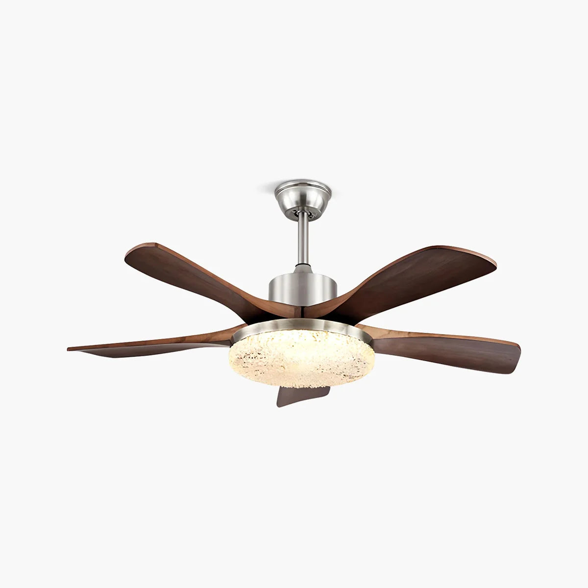 Feyran Vintage Luxury Solid Wood Ceiling Fan Light