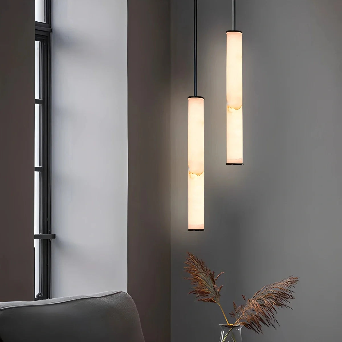 Feyran Modern Minimalist Spanish Alabaster Pendant Light