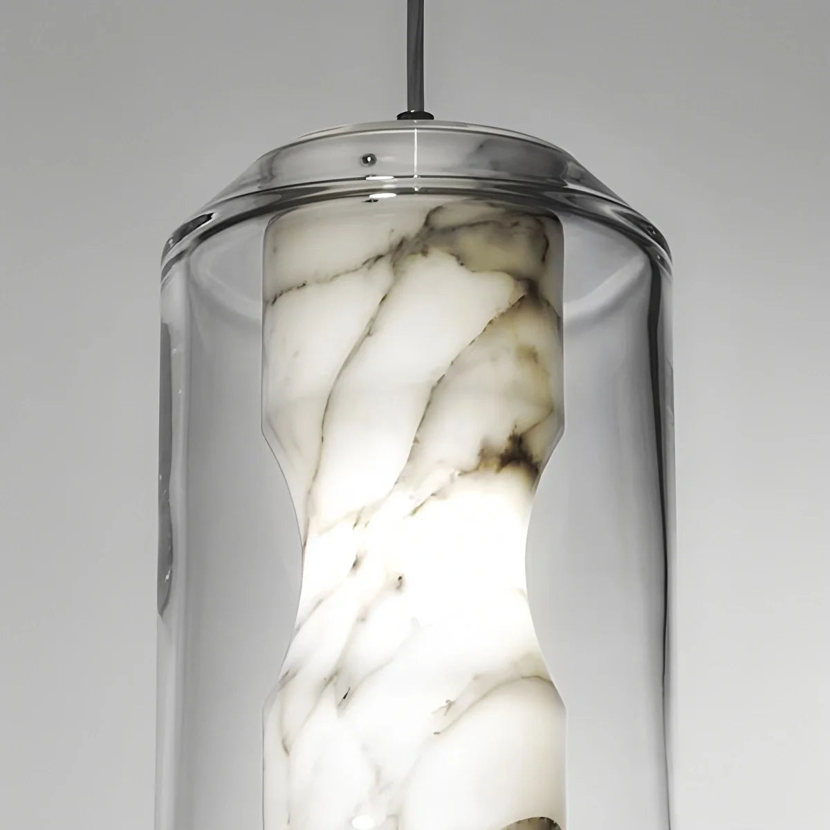Feyran Modern Alabaster Glass Pendent Light for Bedroom