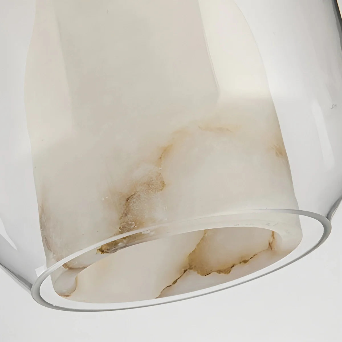 Feyran Modern Alabaster Glass Pendent Light for Bedroom