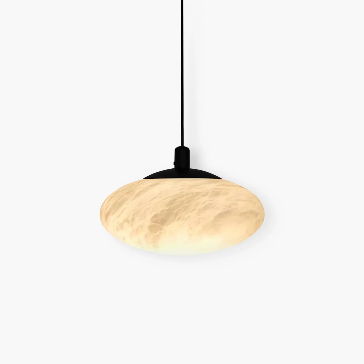 Feyran Modern Oval Bedroom Spanish Alabaster Pendant Light