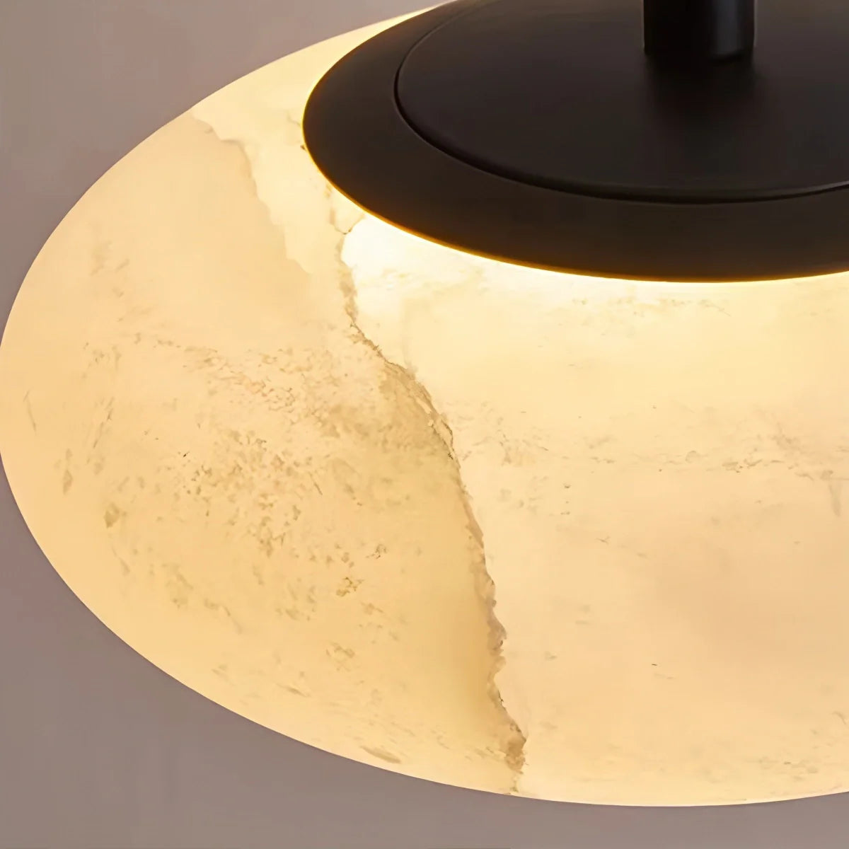 Feyran Modern Oval Bedroom Spanish Alabaster Pendant Light