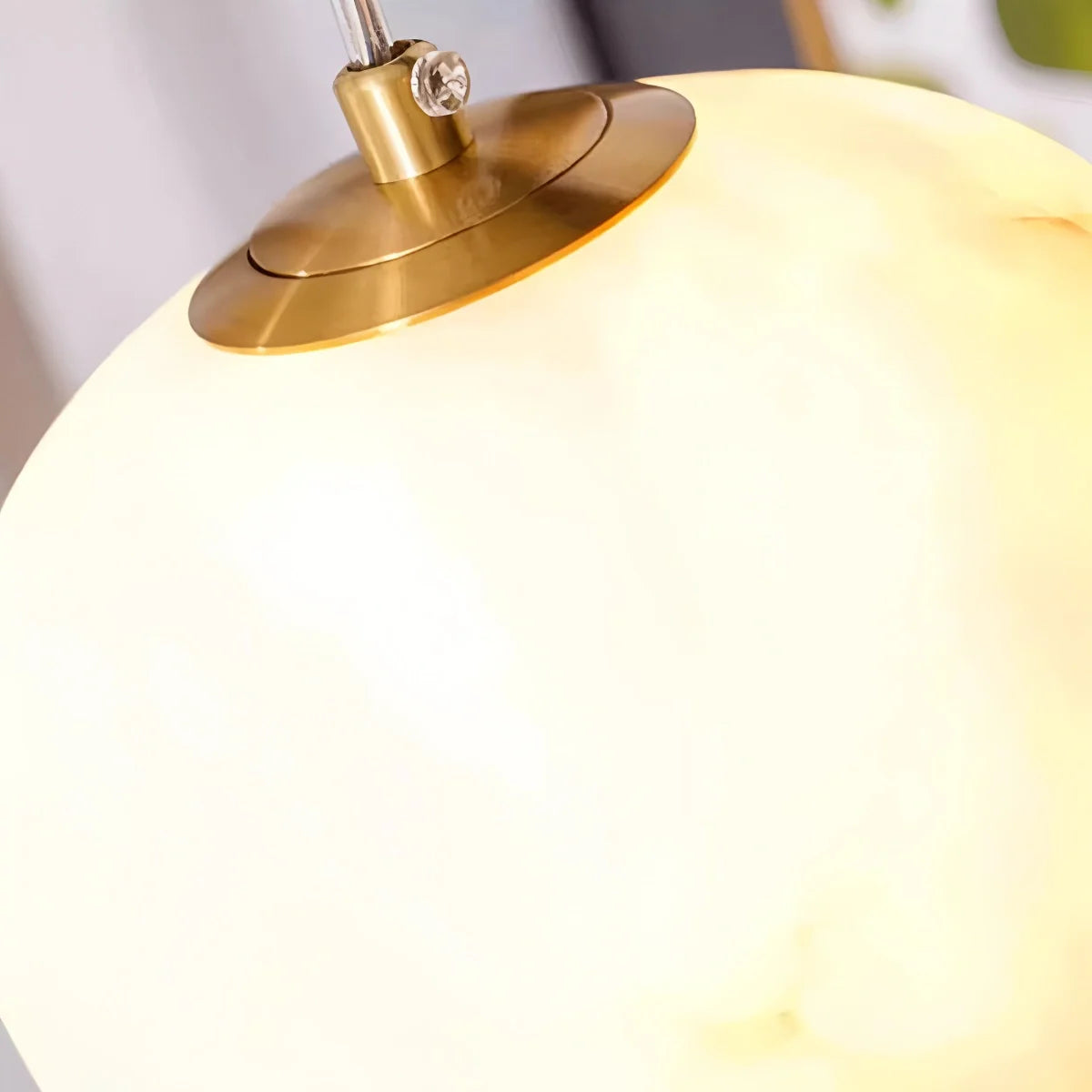 Feyran Modern Pebble Shaped Spanish Alabaster Pendant Light