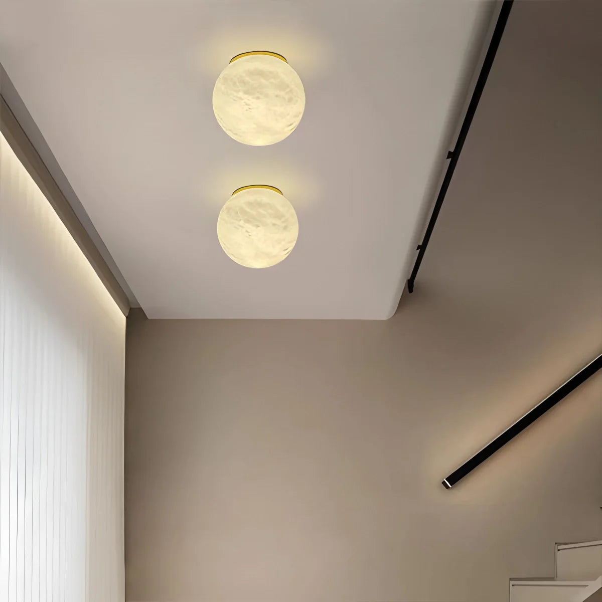 Feyran Modern Spherical Spanish Alabaster Wall Sconce