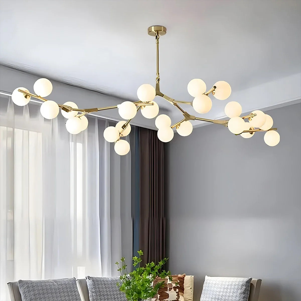 Feyran Nordic Magic Bean Chandelier for Dining Area