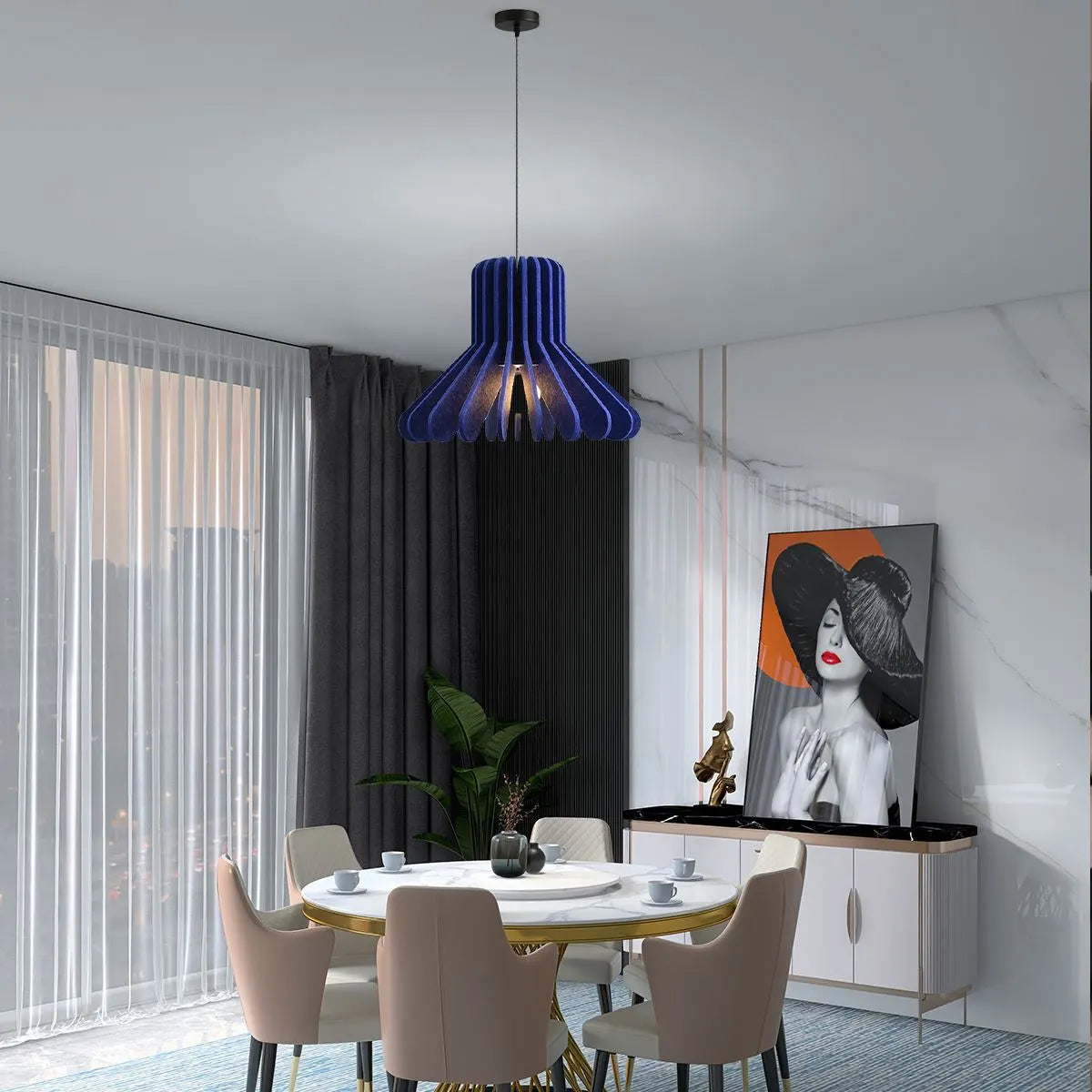 Feyran Nordic Octopus Felt Acoustic Pendant Light