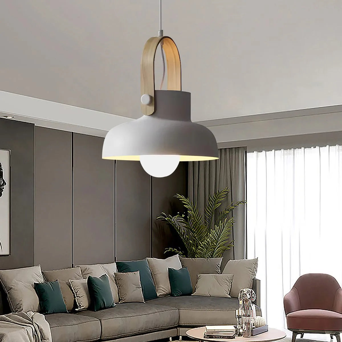 Feyran Nordic Macaron Pendant Light for Dining Room Kitchen