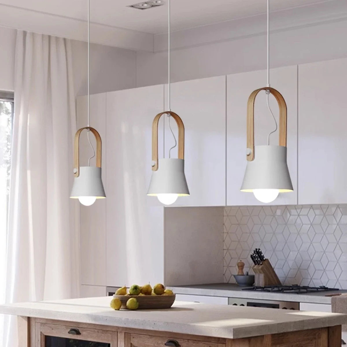 Feyran Nordic Macaron Pendant Light for Dining Room Kitchen
