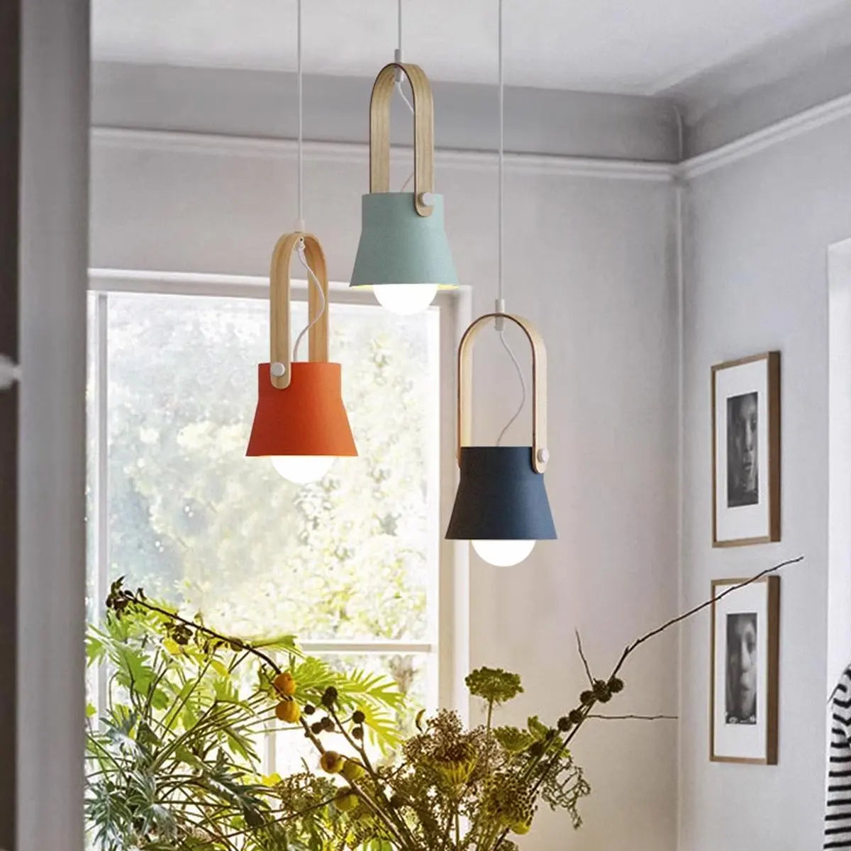 Feyran Nordic Macaron Pendant Light for Dining Room Kitchen