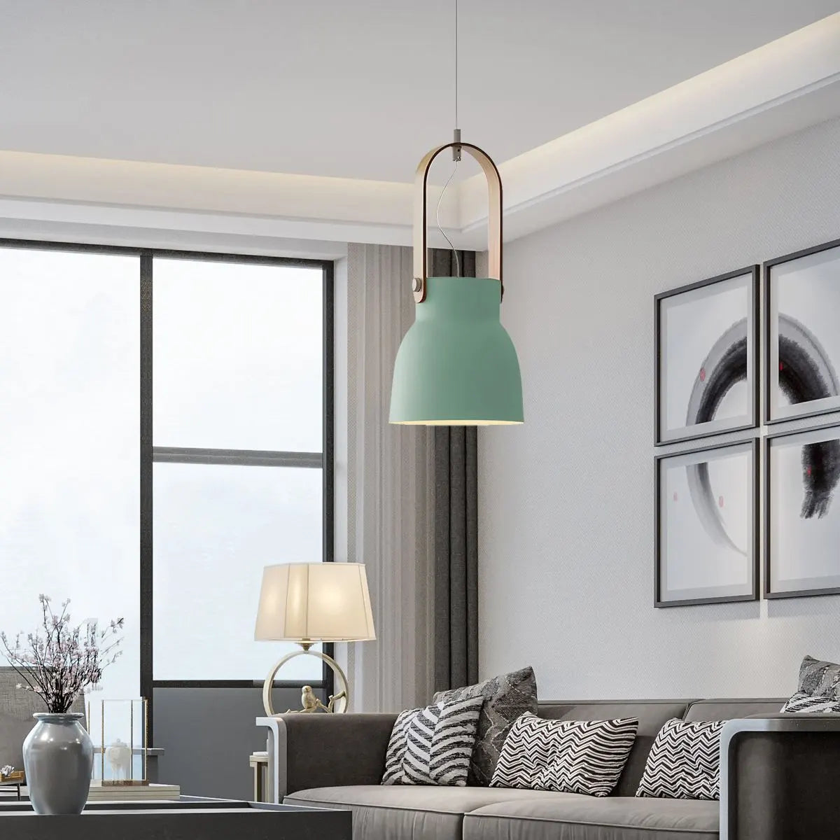 Feyran Nordic Macaron Pendant Light for Dining Room Kitchen