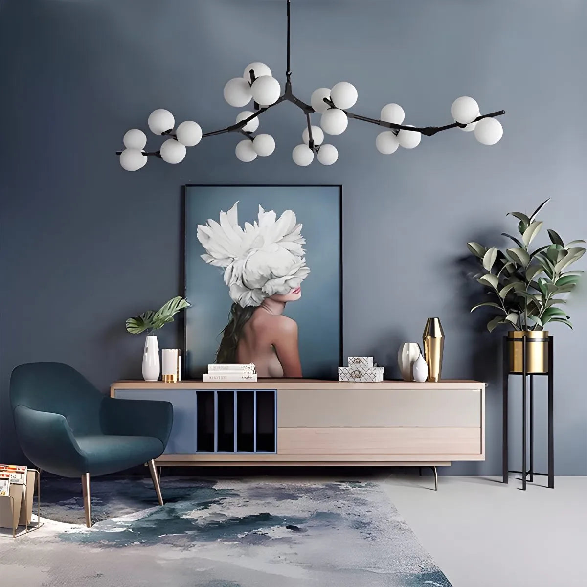 Feyran Nordic Magic Bean Chandelier for Dining Area