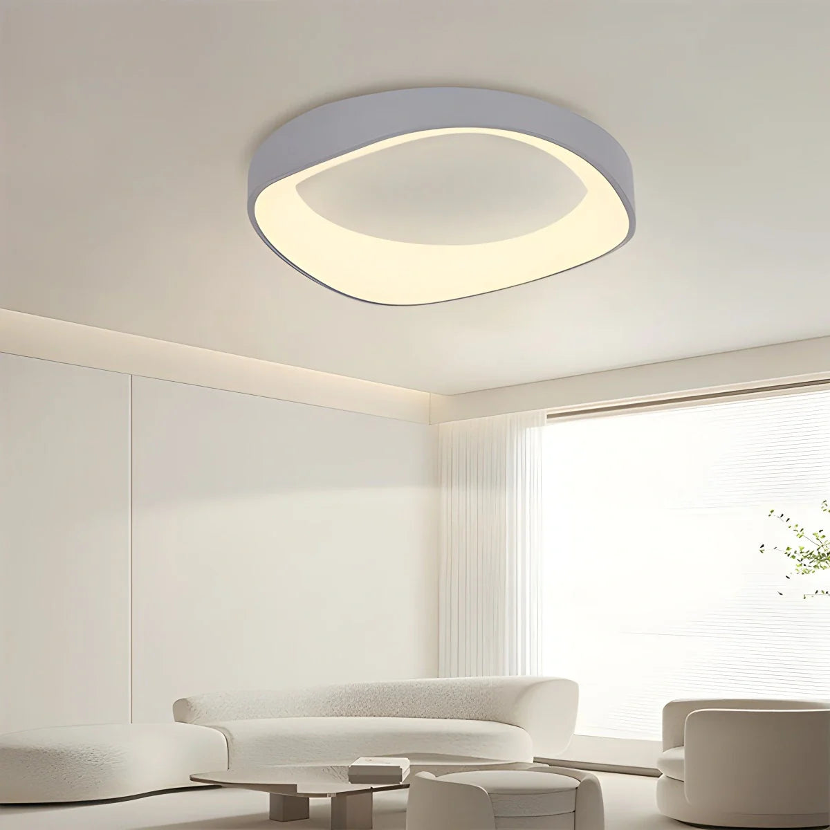 Feyran Nordic Acrylic Circle Ceiling Light for Bedroom