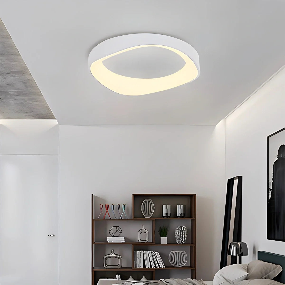 Feyran Nordic Acrylic Circle Ceiling Light for Bedroom