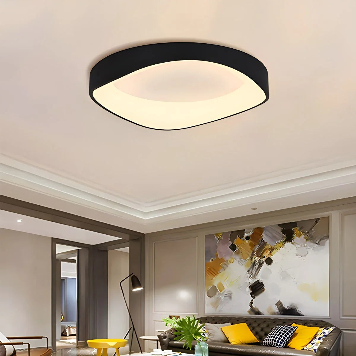 Feyran Nordic Acrylic Circle Ceiling Light for Bedroom