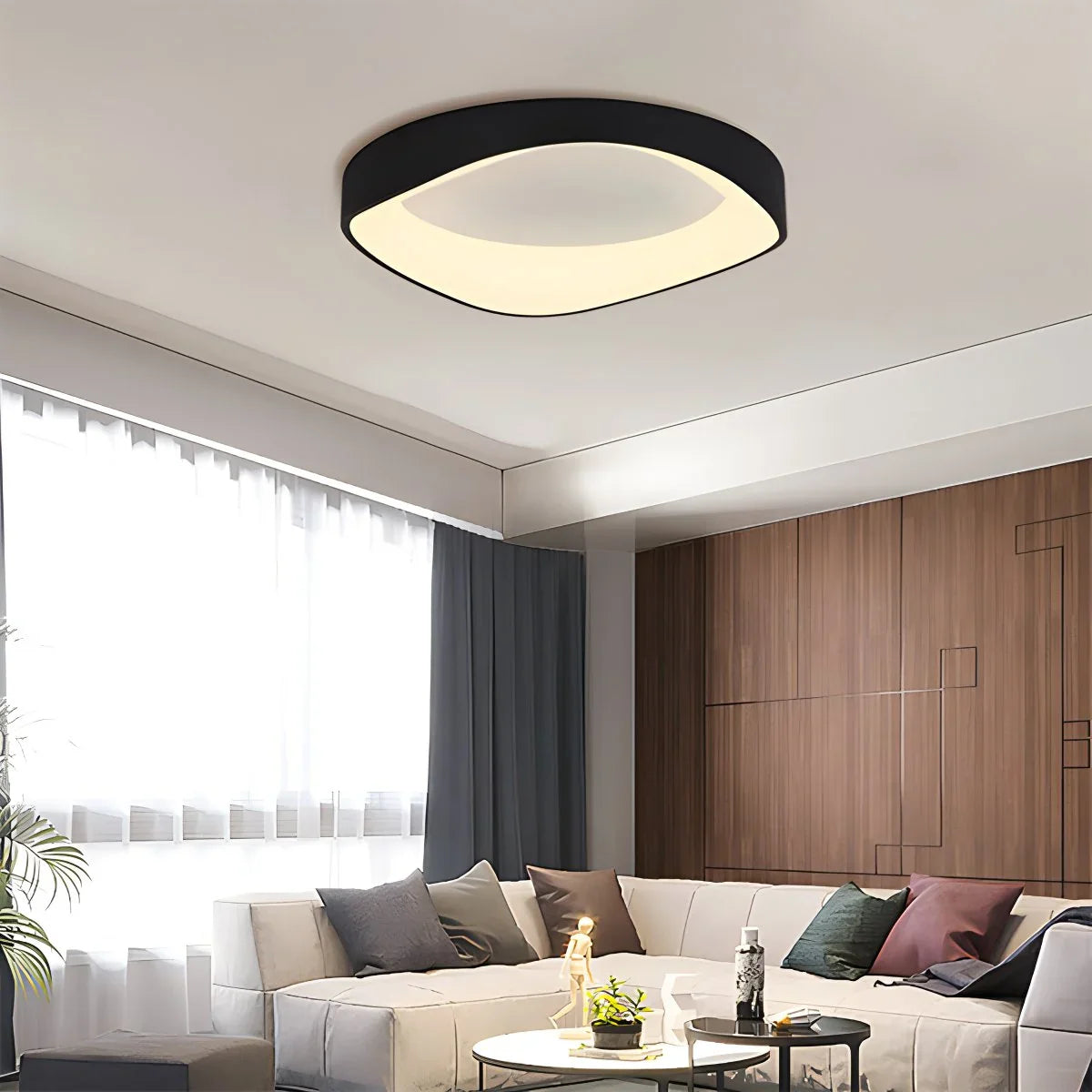 Feyran Nordic Acrylic Circle Ceiling Light for Bedroom