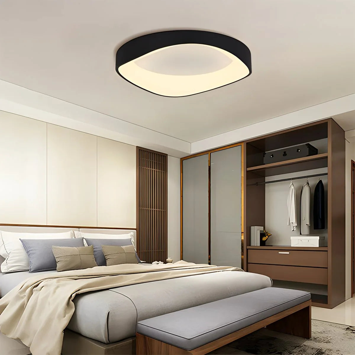 Feyran Nordic Acrylic Circle Ceiling Light for Bedroom