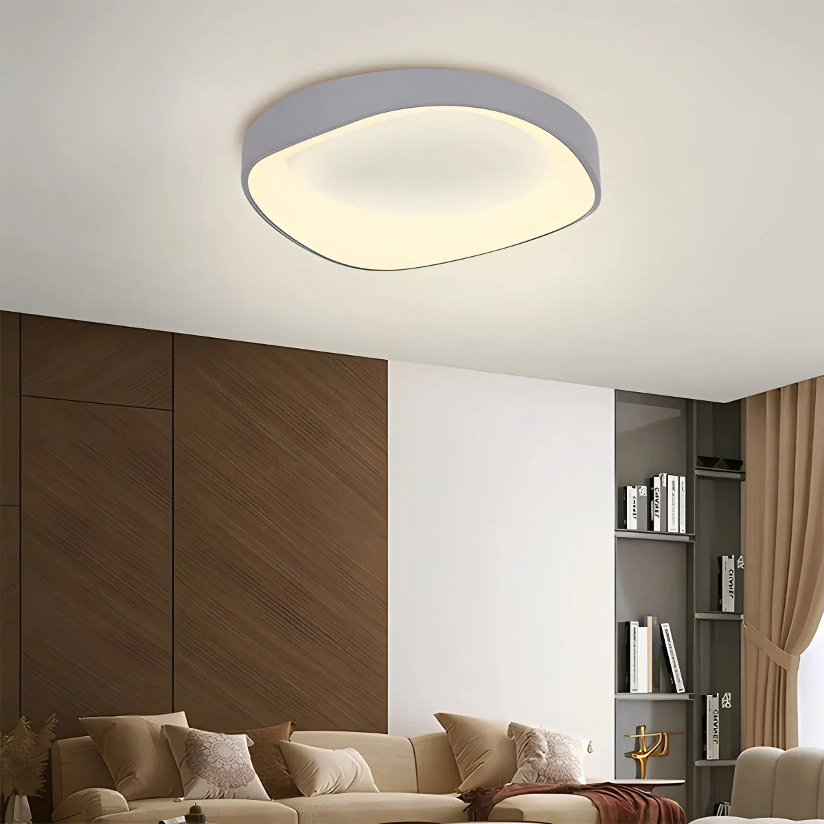 Feyran Nordic Acrylic Circle Ceiling Light for Bedroom