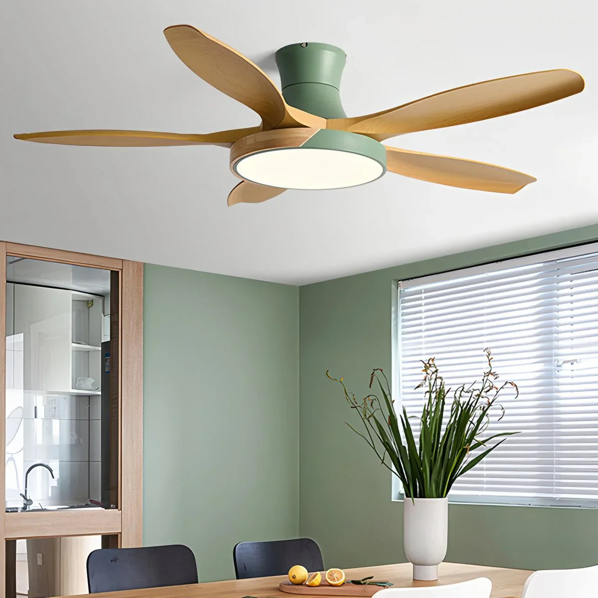 Feyran Nordic 5-Blade LED Ceiling Fan Light
