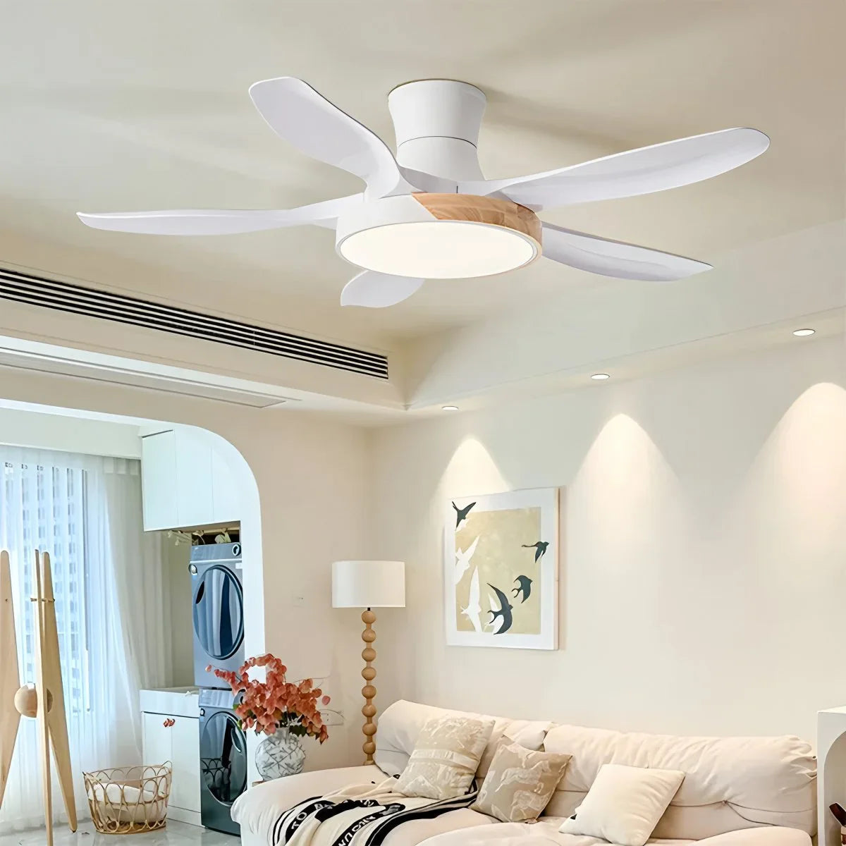 Feyran Nordic 5-Blade LED Ceiling Fan Light
