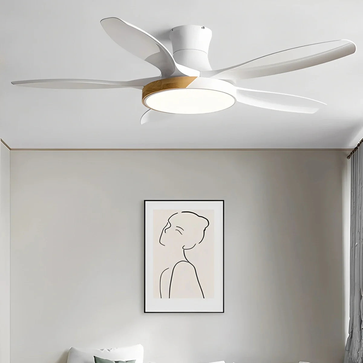 Feyran Nordic 5-Blade LED Ceiling Fan Light