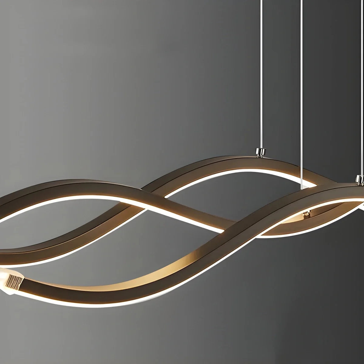 Feyran Nordic Minimalist Wave Long Pendant Light