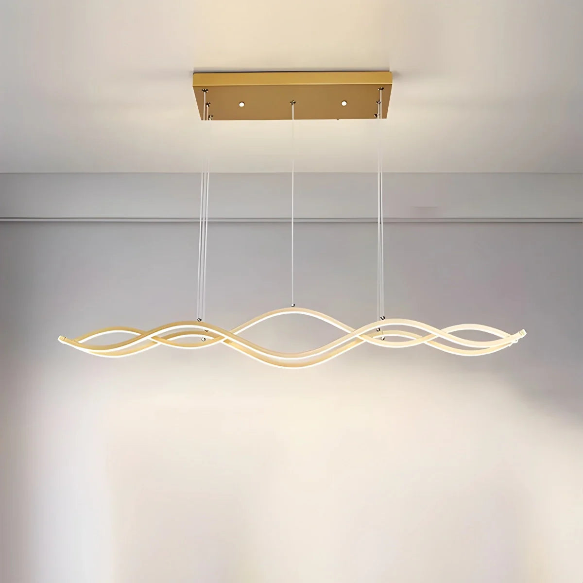 Feyran Nordic Minimalist Wave Long Pendant Light
