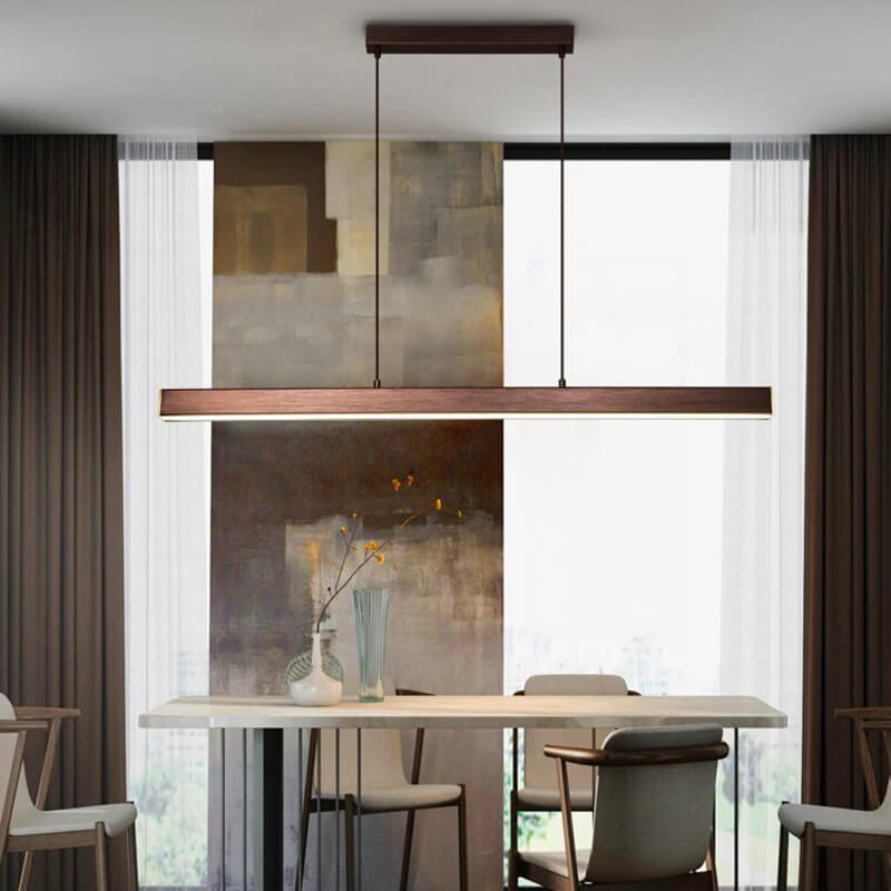 Feyran Nordic LED Linear Pendant Light for Kitchen Island