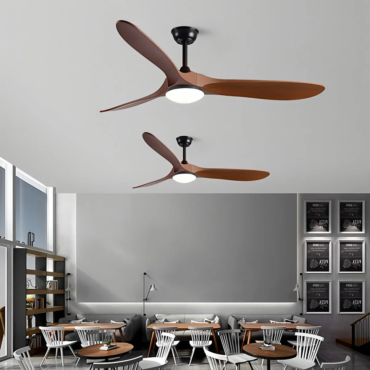 Feyran Nordic Solid Wood Ceiling Fan with Light