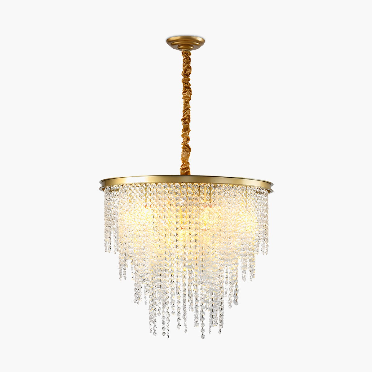 Feyran Octagonal Beaded Crystal Chandelier