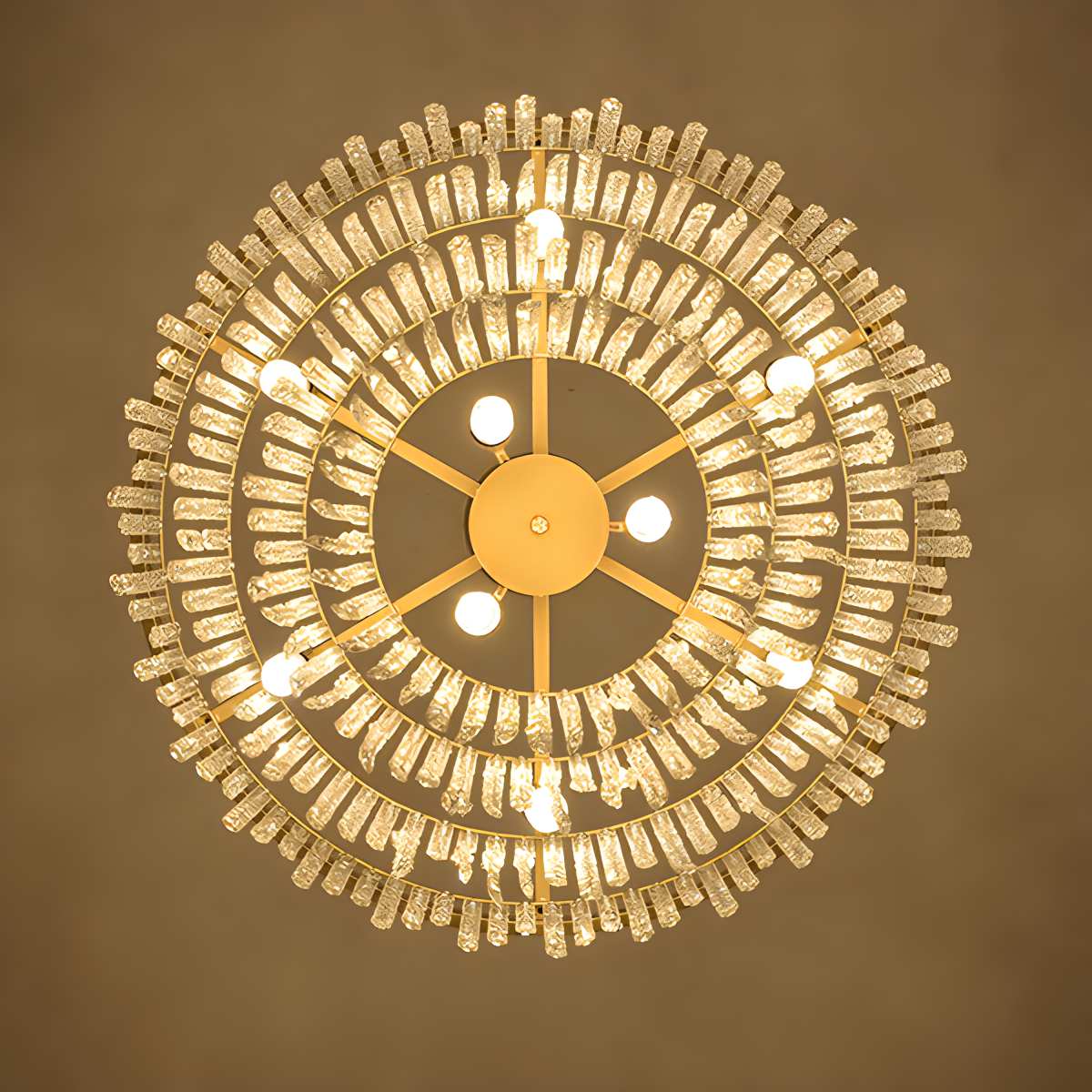 Feyran Octagonal Beaded Crystal Chandelier