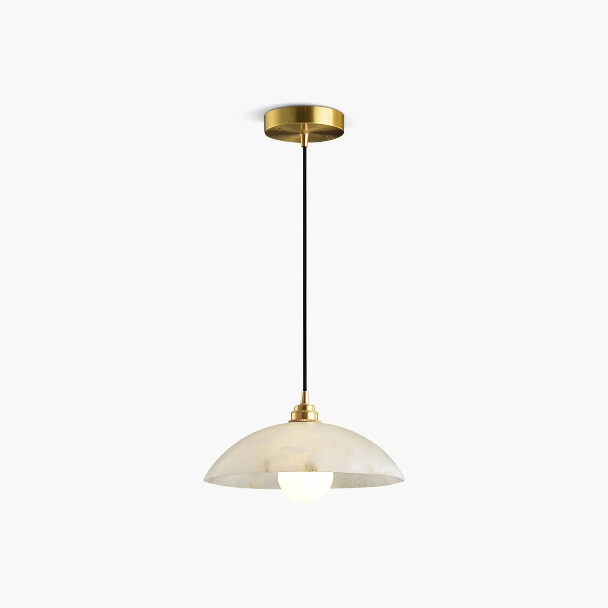 Feyran Dome Spanish Alabaster Pendant Light for Dining Room