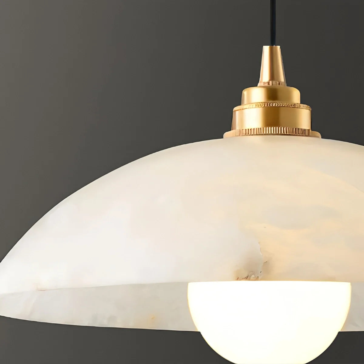Feyran Dome Spanish Alabaster Pendant Light for Dining Room