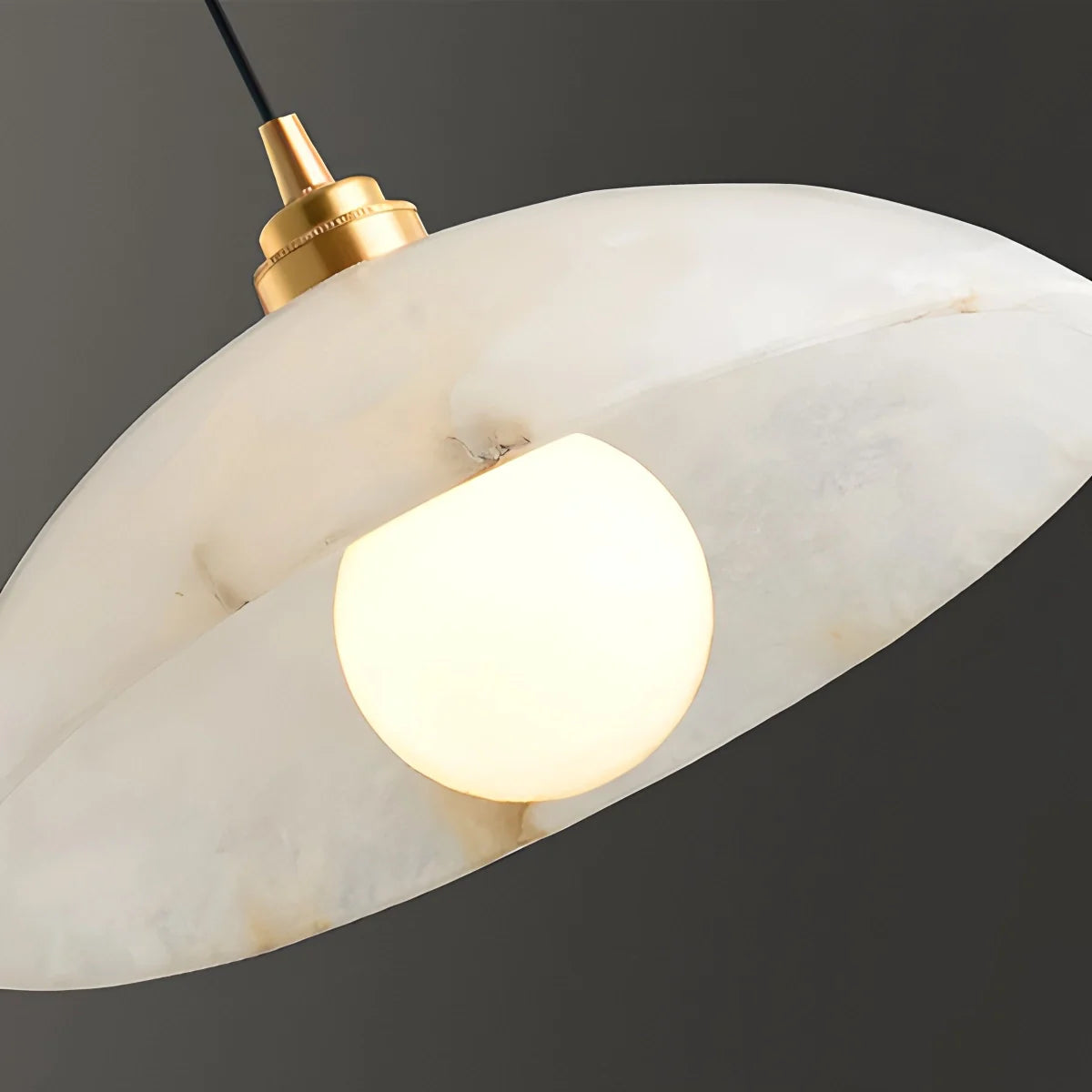 Feyran Dome Spanish Alabaster Pendant Light for Dining Room