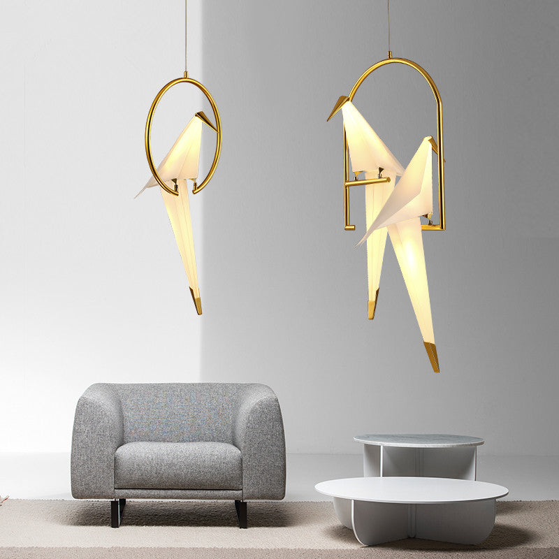 Feyran Paper Crane Bird Chandelier for Dining Room