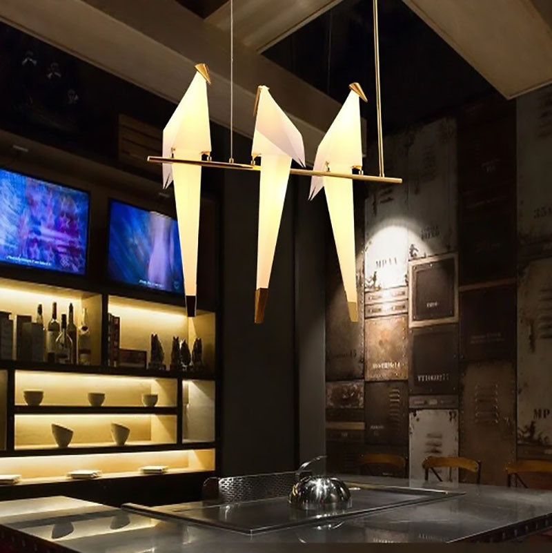 Feyran Paper Crane Bird Chandelier for Dining Room