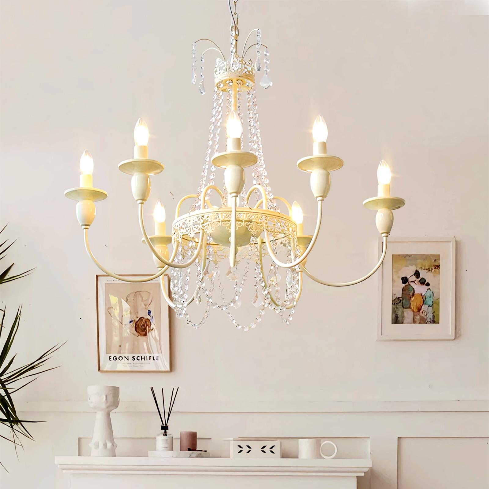 Feyran French Candle Crystal Chandelier