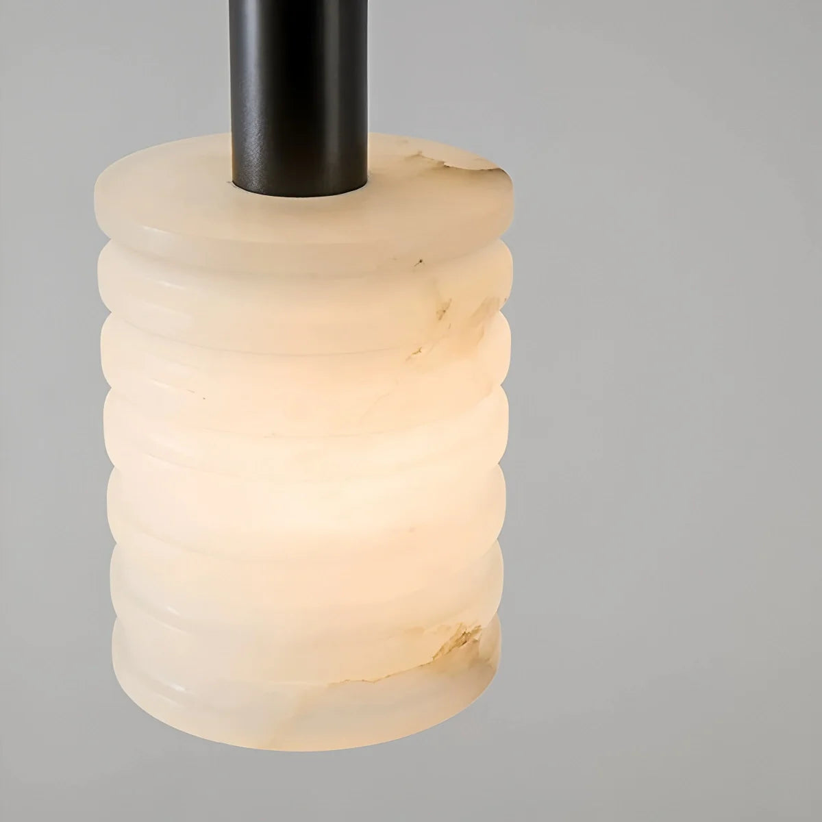 Feyran Cylindrical Spanish Alabaster Bedside Pendant Light