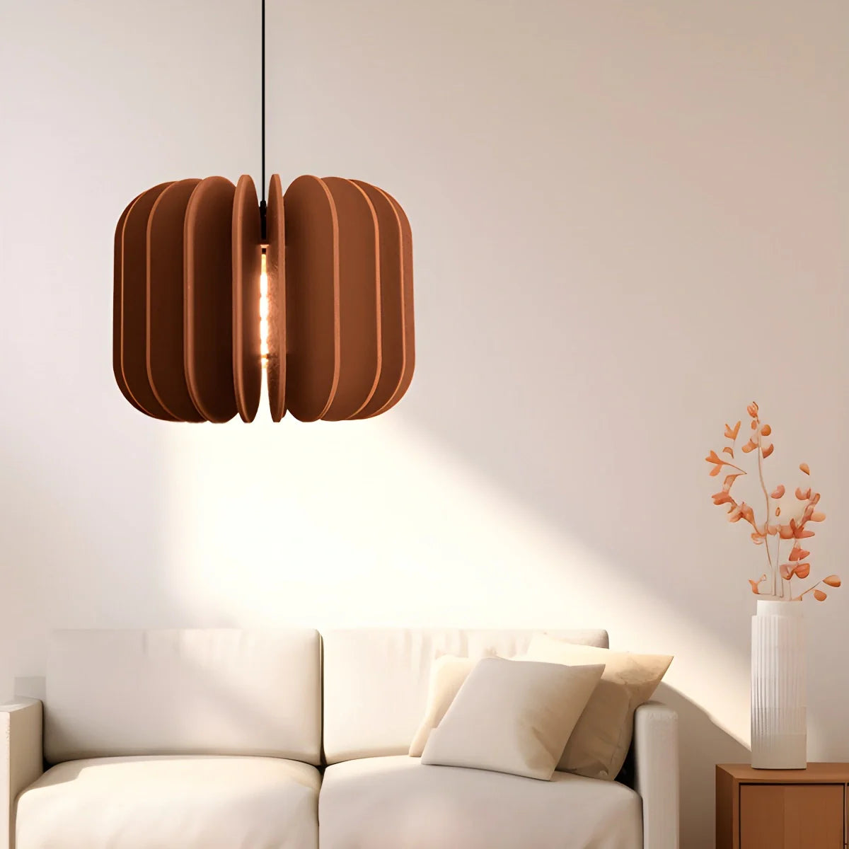 Feyran Pumpkin Slice Acoustic Pendant Light
