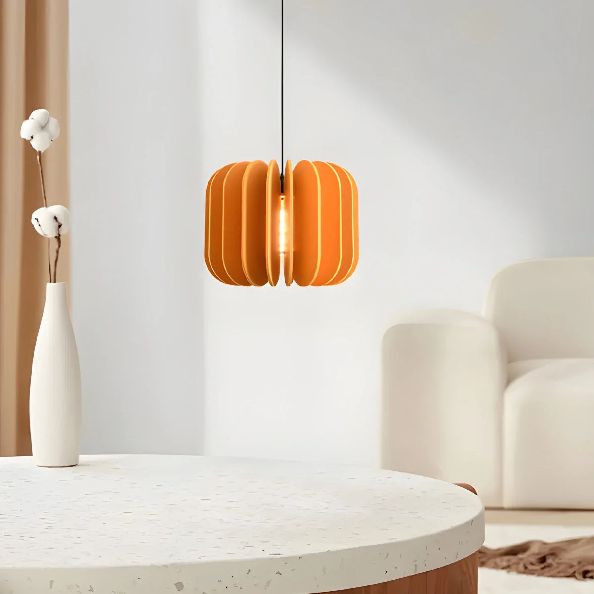 Feyran Pumpkin Slice Acoustic Pendant Light