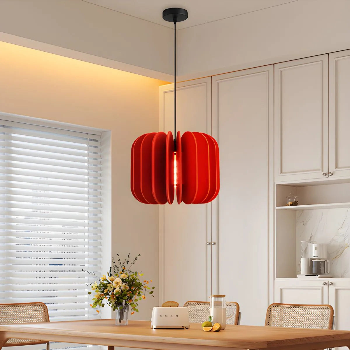 Feyran Pumpkin Slice Acoustic Pendant Light