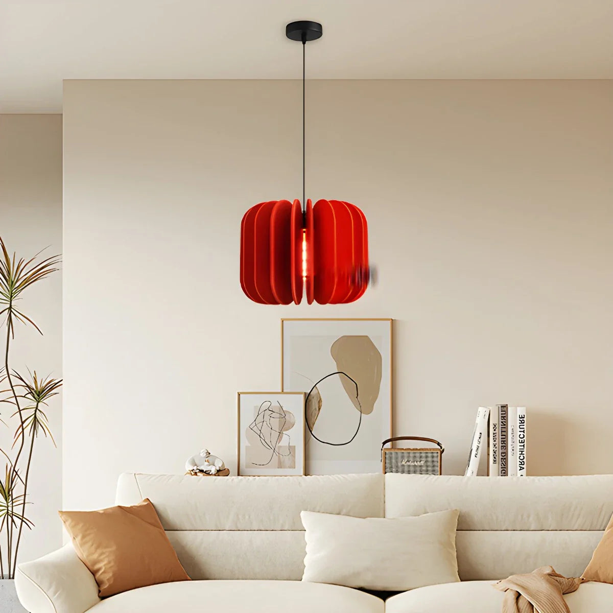 Feyran Pumpkin Slice Acoustic Pendant Light